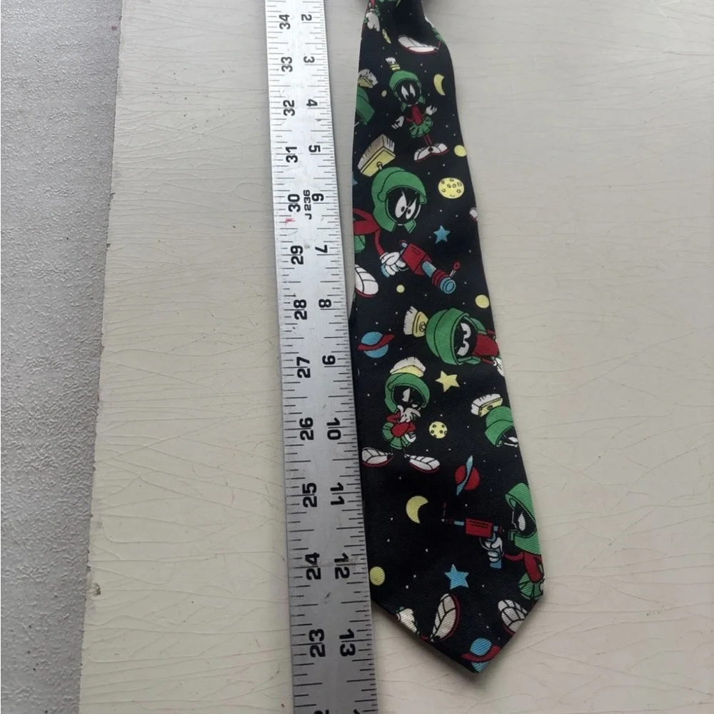 Looney Tunes Marvin The Martian Clip On Tie Vintage 1997